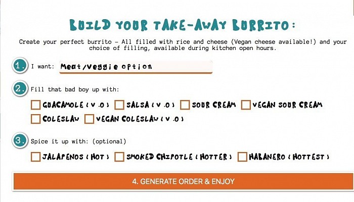 Follow the Link (below) to our Take-Away-Burrito