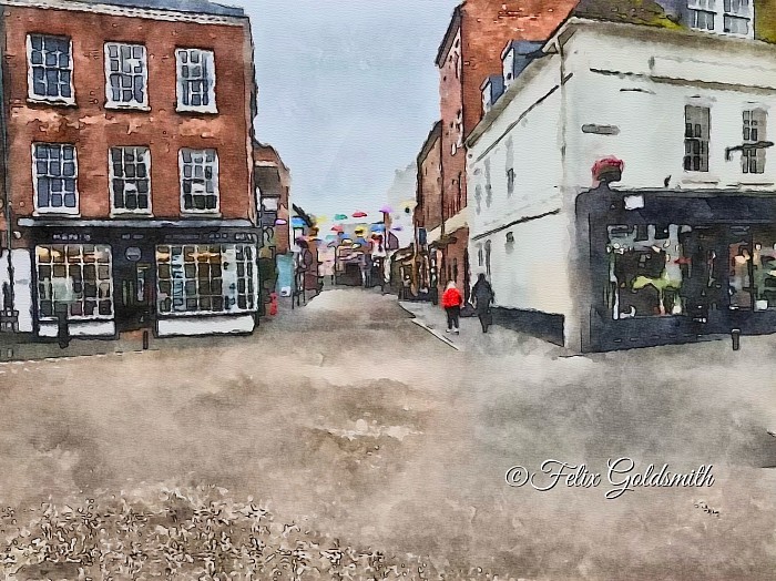 Corn Market adjoining New Street Worcester