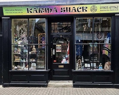 Karma Shack Worcester in New Street, WR1 2DN.